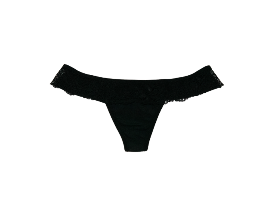 SELENACARE Menstrual underwear Brazilian String - black - Grace is