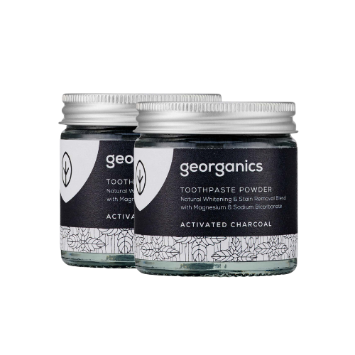 Mineral toothpaste powder Activated charcoal Whitening 2 pieces Grace is Green