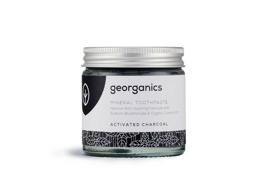 Georganics - Mineralische Zahnpasta - Aktivkohle - 60ml - 100% natürliche Inhaltsstoffe - Antibakterielle Eigenschaften