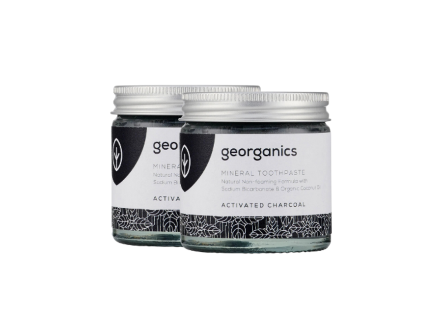 Mineral Toothpaste - Activated Charcoal - 2 pcs