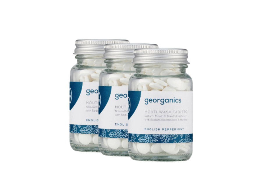 Georganics - Mundwasser Tabletten - Pfefferminz - 3 Stück