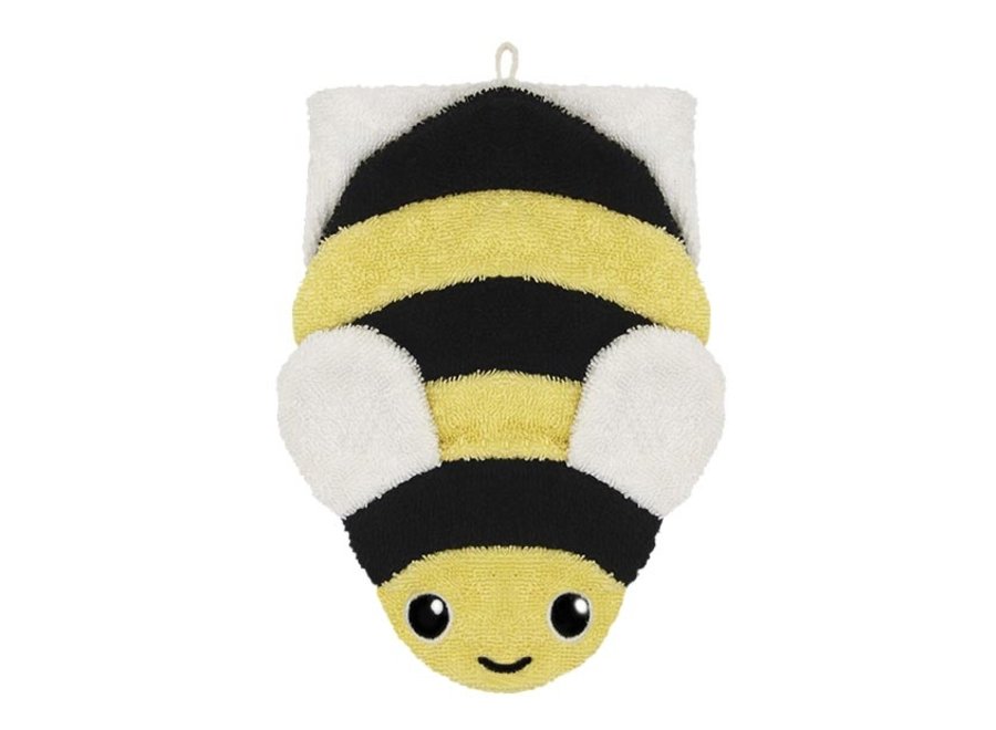 Gant de bain - Coton bio - Petit - Bea la Abeille - Un moment de joie pour les enfants