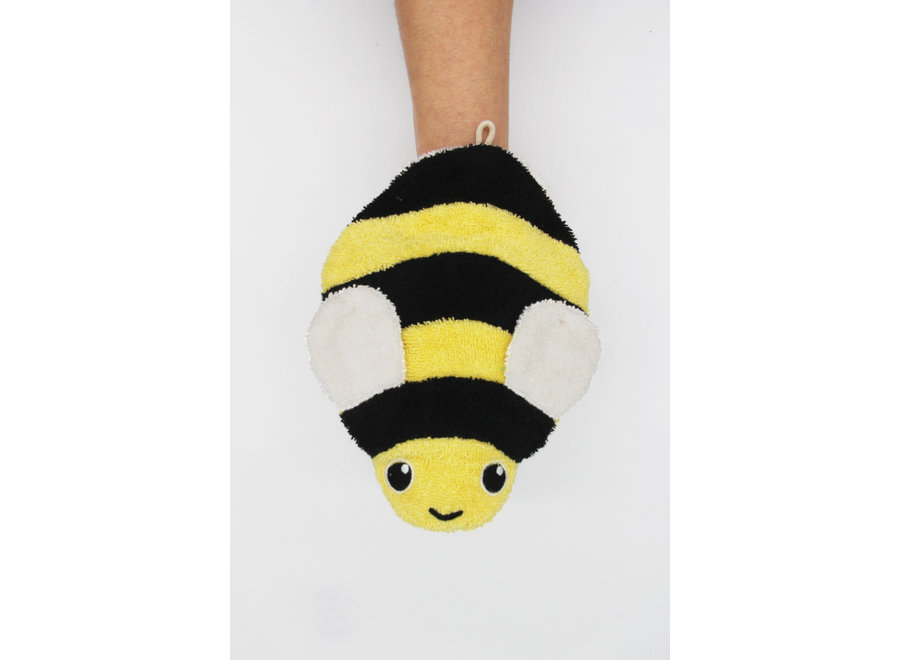 Washcloth - Bea the Bee small - organic cotton - soft cuddly toys