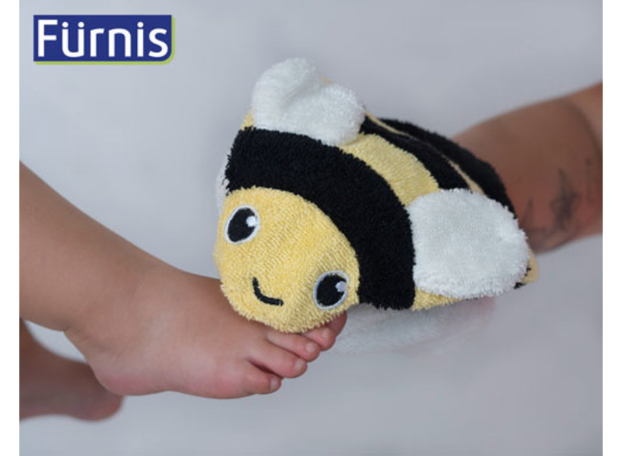 Waschlappen - Bea die Biene klein - Bio-Baumwolle - weiche Kuscheltiere