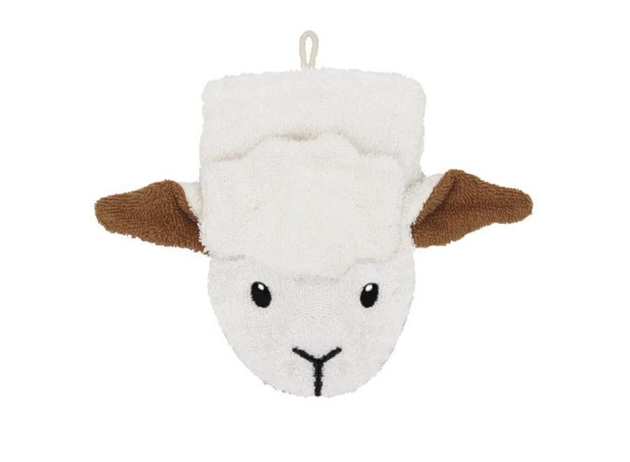 Gant de bain - Coton bio - Petit - Stella le mouton - Amusant et éducatif pour les enfants