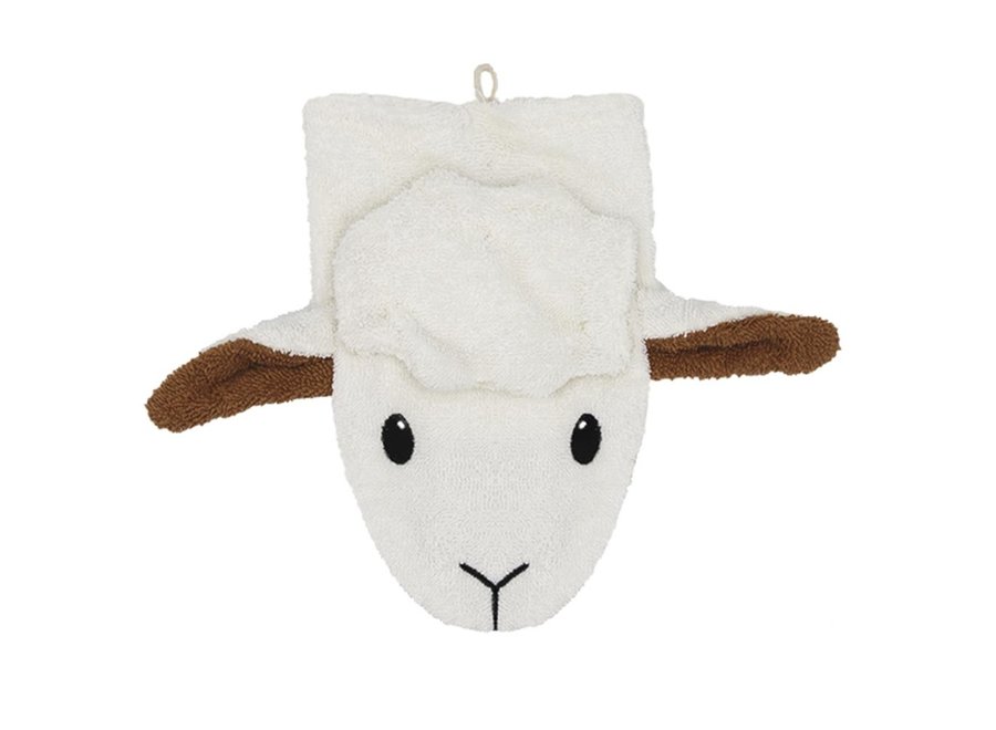 Washcloth - Stella the Sheep large - organic cotton - soft cuddly toys