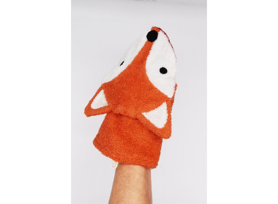 Waschlappen - Finja der Fuchs klein - Bio-Baumwolle - weiche Kuscheltiere