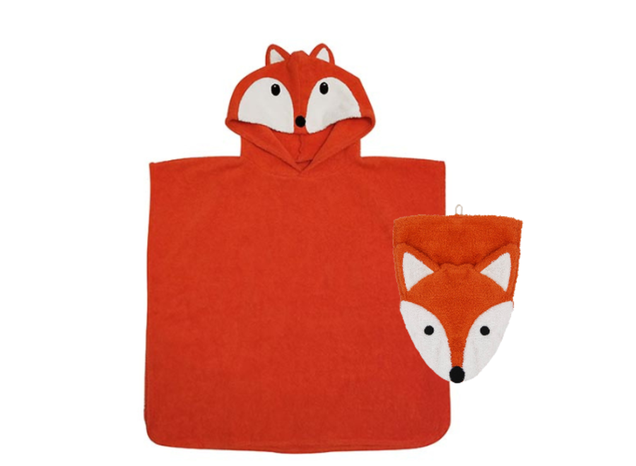 Bath Poncho & Washcloth - Kids - Organic Cotton - Finja de Vos