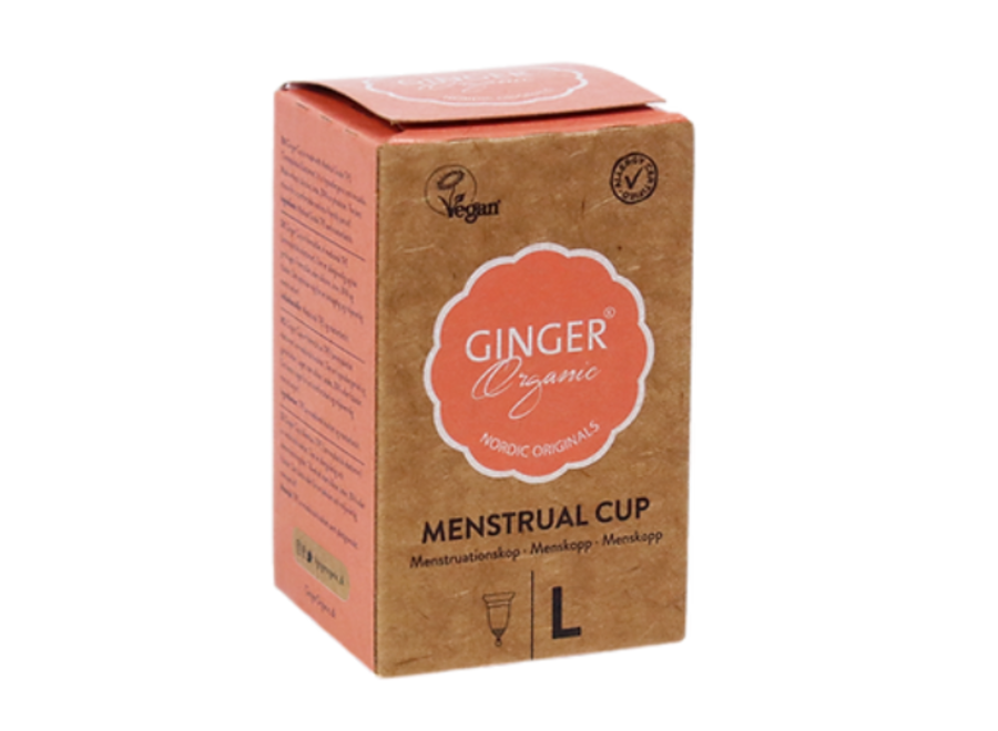 Ginger Organic - Menstruationstasse - TPE - Verschiedene Größen - Innovativ und nachhaltig - Klinisch getestet, frei von schädlichen Stoffen