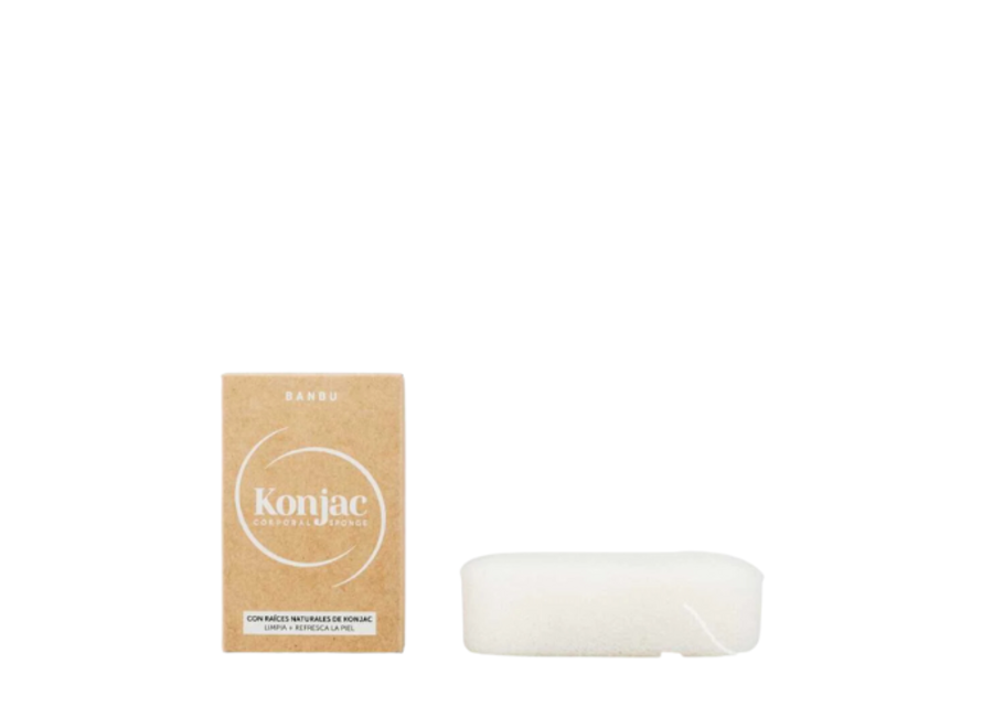 Sponge - Konjac natural - Body - square