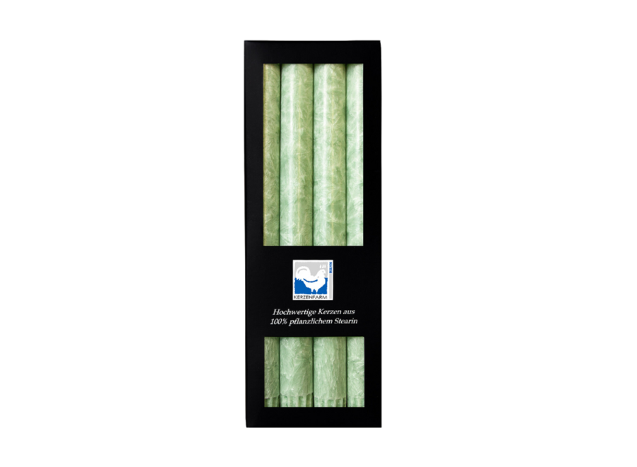 Stick candles - Plantbased Stearin - 4 pieces - Different colors