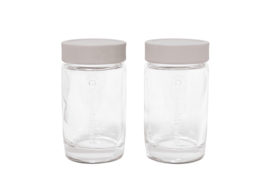 Spice jars - Set of 2 - Grey