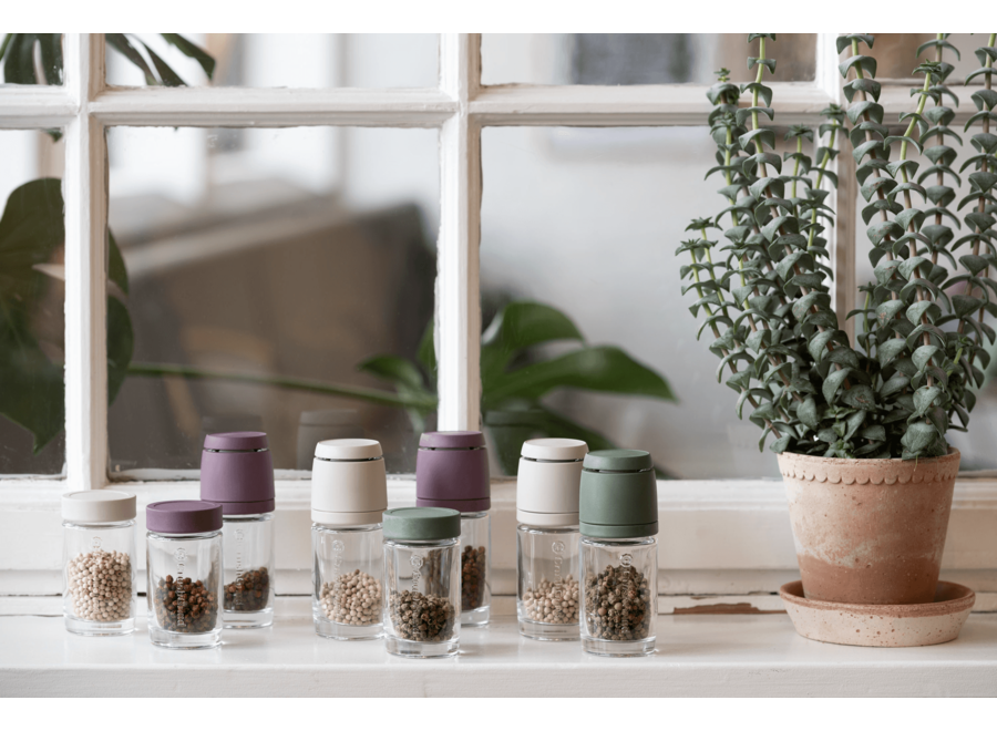 Bocaux à herbes - Set de 2 - Gris | Un design élégant pour des épices fraîches