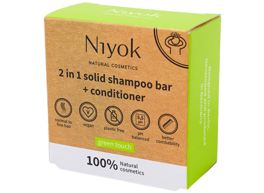 Shampoo & Conditioner bars – 2 in 1 – Green Touch – 80G