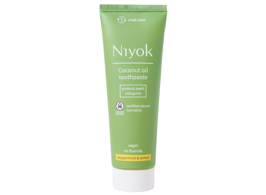 Triple the Freshness: 3x Niyok Coconut Oil Toothpaste in Peppermint & Lemon, 75 ml