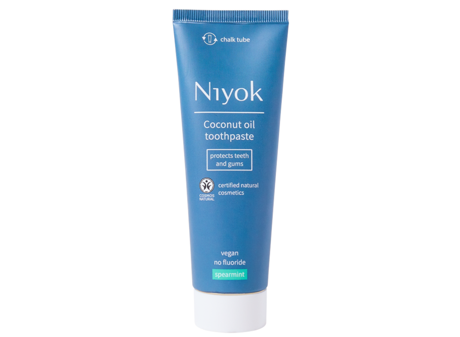Cool Spearmint Sensation: 3x Niyok Coconut Oil Toothpaste, 75 ml