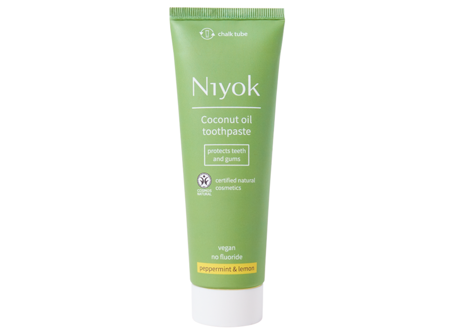 Pack de Variété Vreugde : 3x Dentifrice à l'Huile de Coco Niyok en Menthe & Citron, Menthe Verte et Menthe Glacée - Sourire Éclatant et Soin Naturel