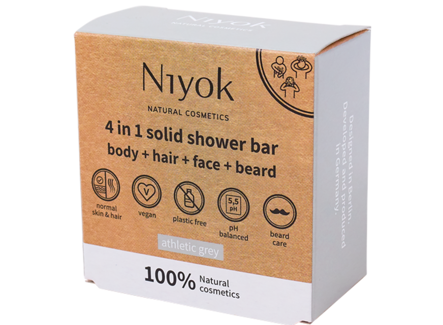 Ultimate Grooming Duo: 2x Niyok 4-in-1 Shower Bar + 2x Natural Deodorant in Oriental Wood Scent