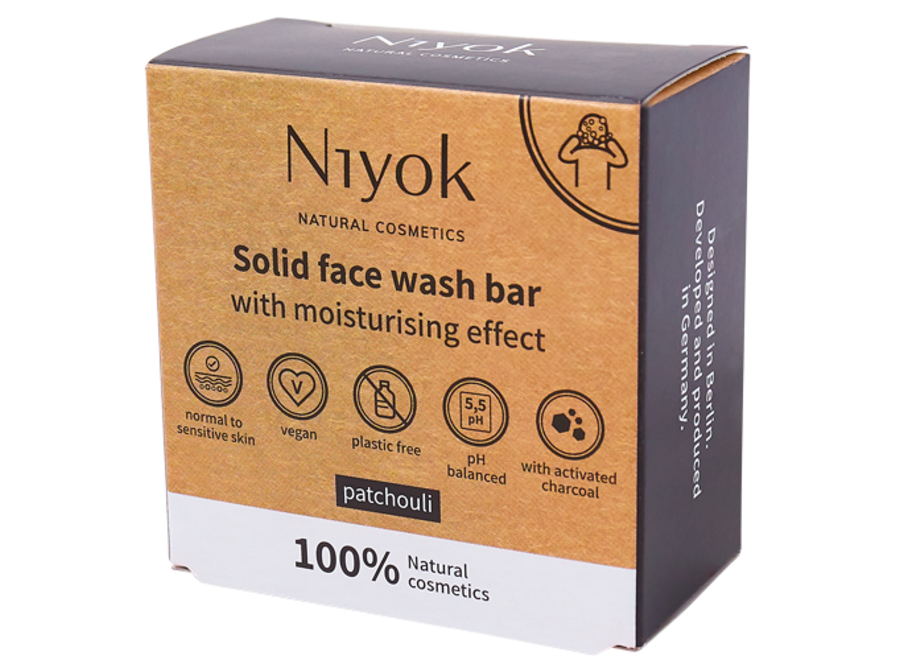 Revitalize Your Hair & Skin: Niyok Solid Shampoo, Conditioner, and Face Wash Bar in Green Touch