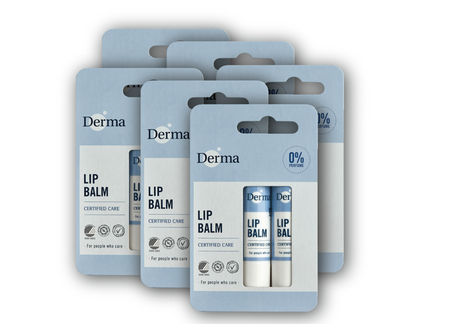 Derma Family - Lippenbalsem - Vorteilspackung - 6 x 2 Stück