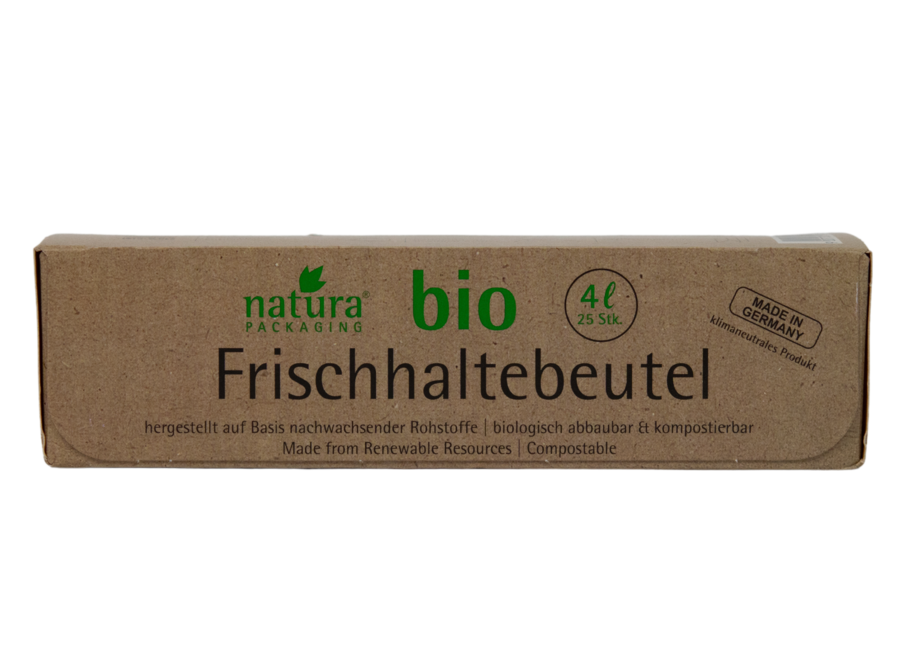 Natura compostable food bags 25 x 4 liters
