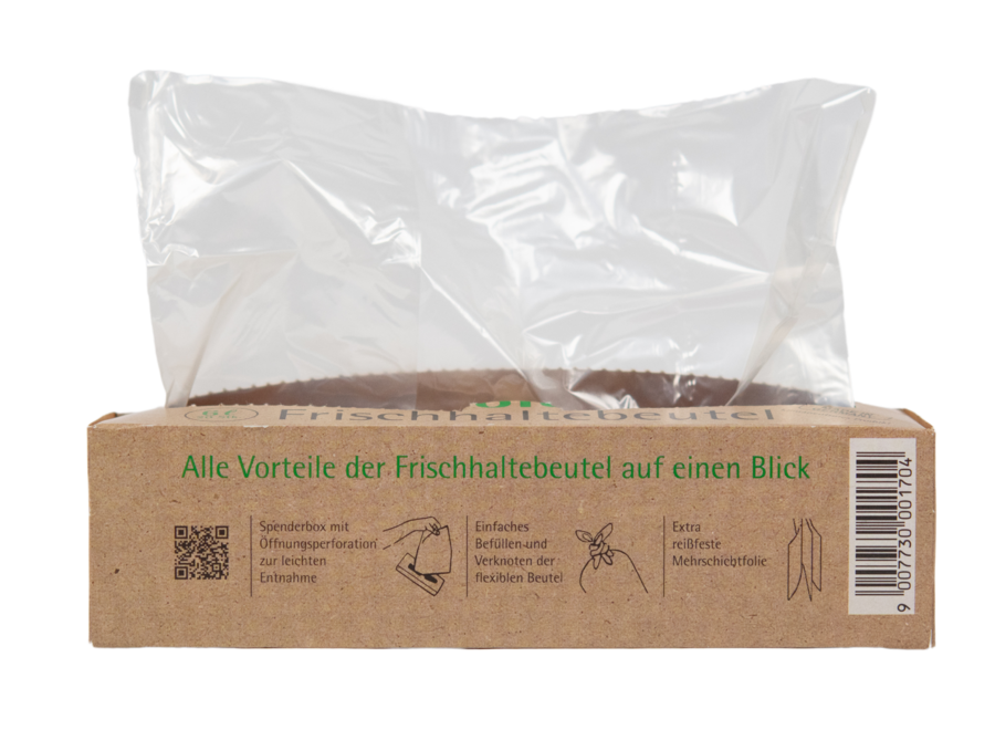 Sacs à nourriture compostables Natura 25 x 4 litres - Une solution écologique pour une conservation efficace de vos aliments