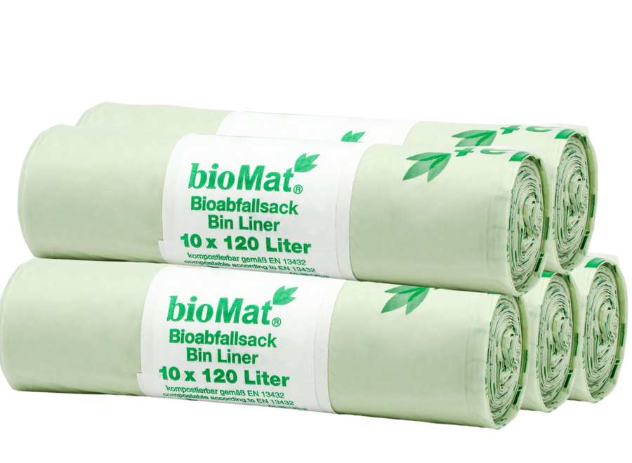 Compostable container bags 10 x 120/140 liters - 1 Roll - Copy