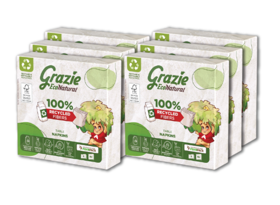 Grazie Natural - 50 servetten - 2-laags