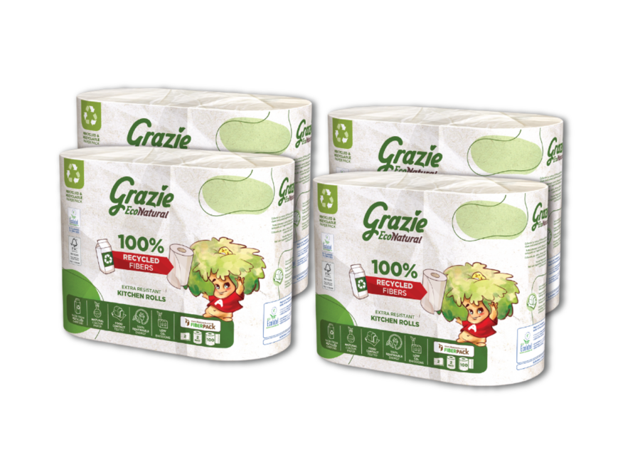 Grazie Natural - 2-Ply Kitchen Paper from Beverage Cartons