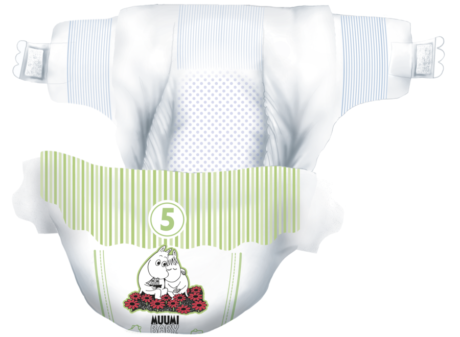 Moomin Baby Eco Disposable diapers - size 5 - 10 to 16 kg