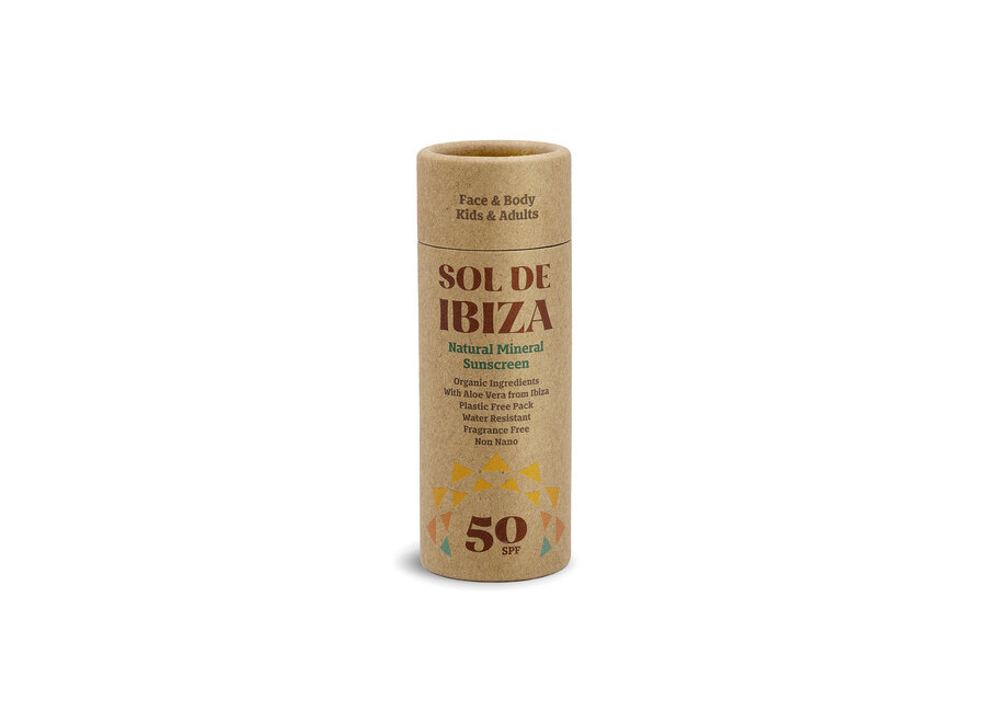 Stick solaire waterproof Sol de Ibiza avec aloe vera SPF50