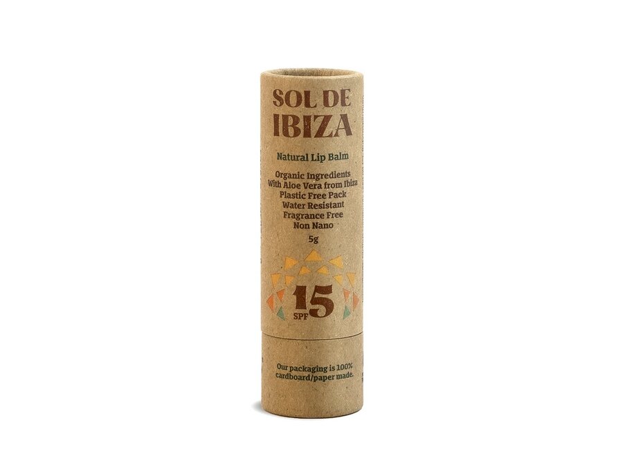 Baume à lèvres naturel Sol de Ibiza SPF15