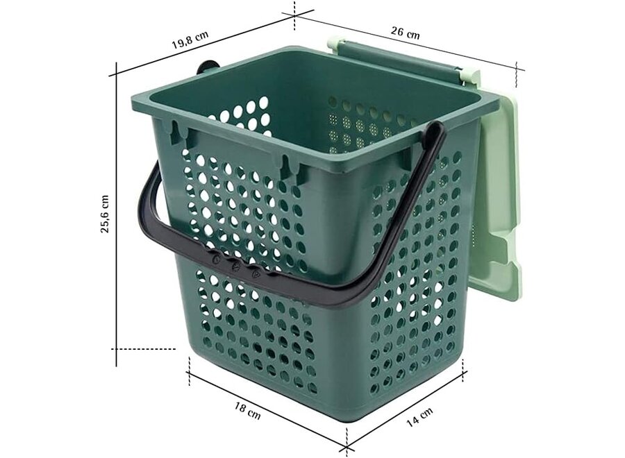 Biomat Airbox avec trous - poubelle à compost écologique pour une gestion des déchets efficace