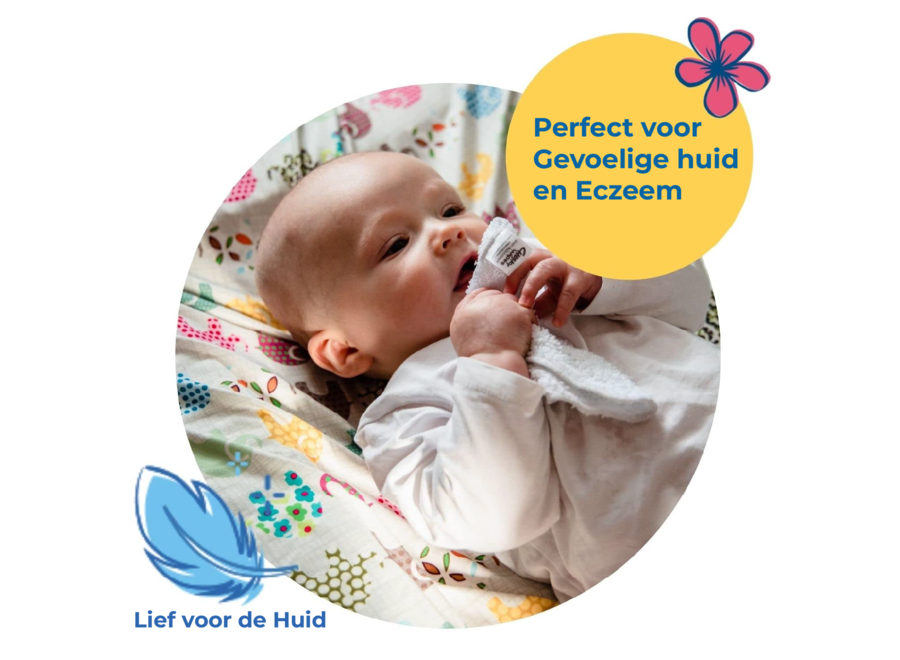 Cheeky Wipes Premium All-in-One Set aus Bio-Baumwolle – Waschbare Babytücher – Blaue Box – Weiß oder Regenbogenfarben