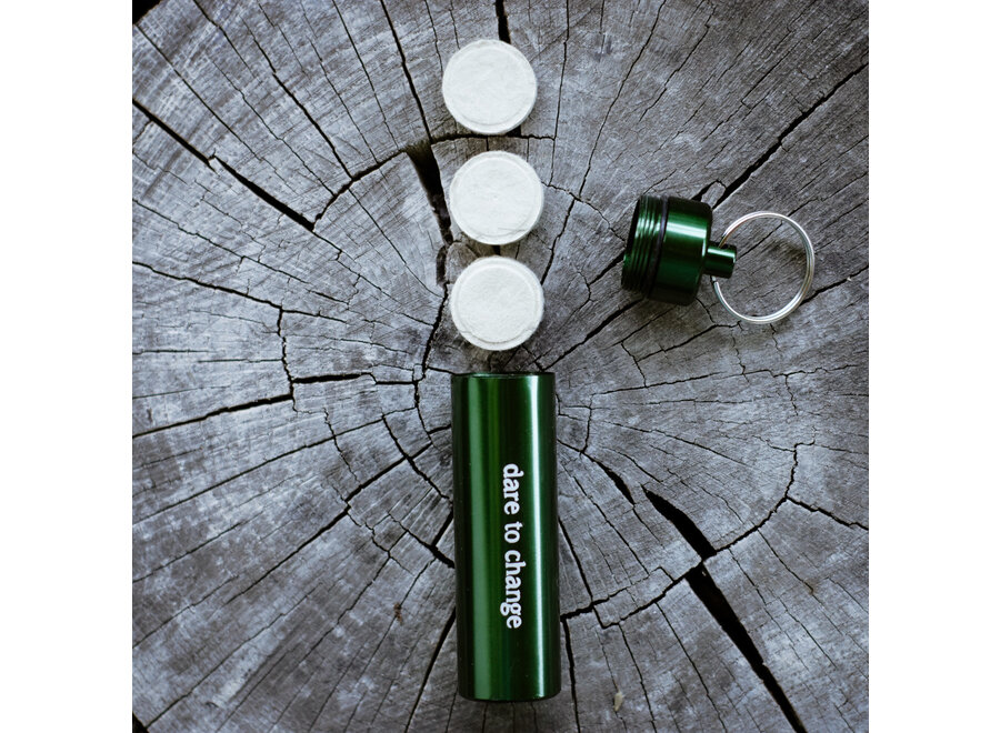 Compressed towels Bamboo - 7 tablets in aluminum tube