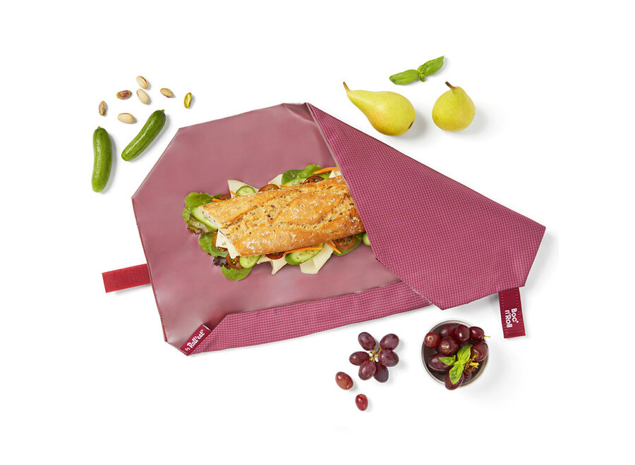 Boc'n Roll + Snack'n Go - Foodwrap - Active Granate
