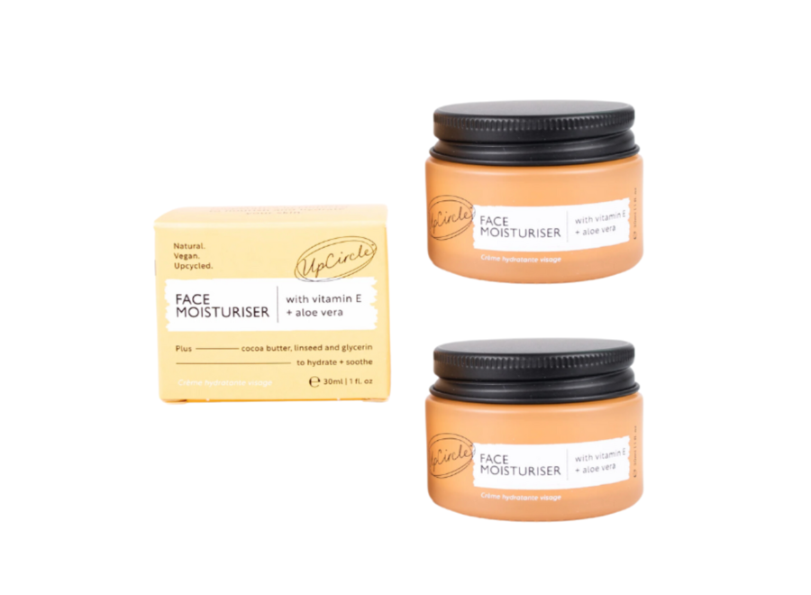 Crème Hydratante - Poudre d'Argan Upcyclée - Vitamine E & Aloe Vera - 30 ML