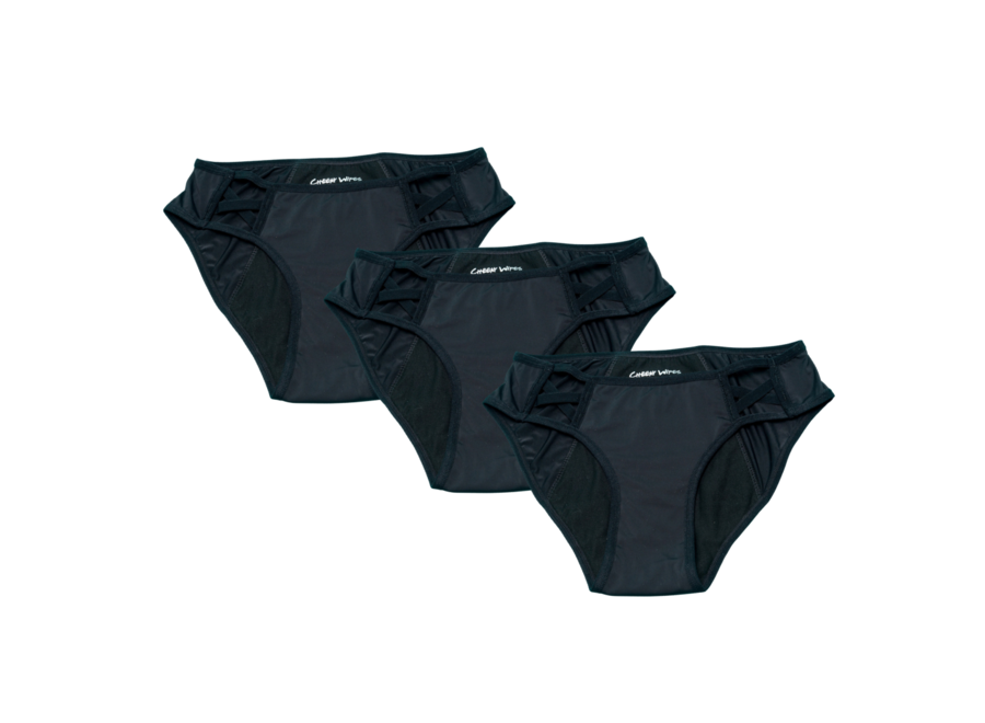 Set of 3 - Menstrual underwear Feeling Sassy - Mid-rise