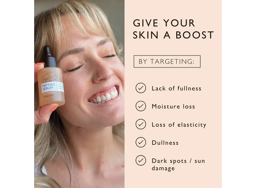 UpCircle Peptide Serum with upcycled Custard Apple + Blood Orange - 30 ml
