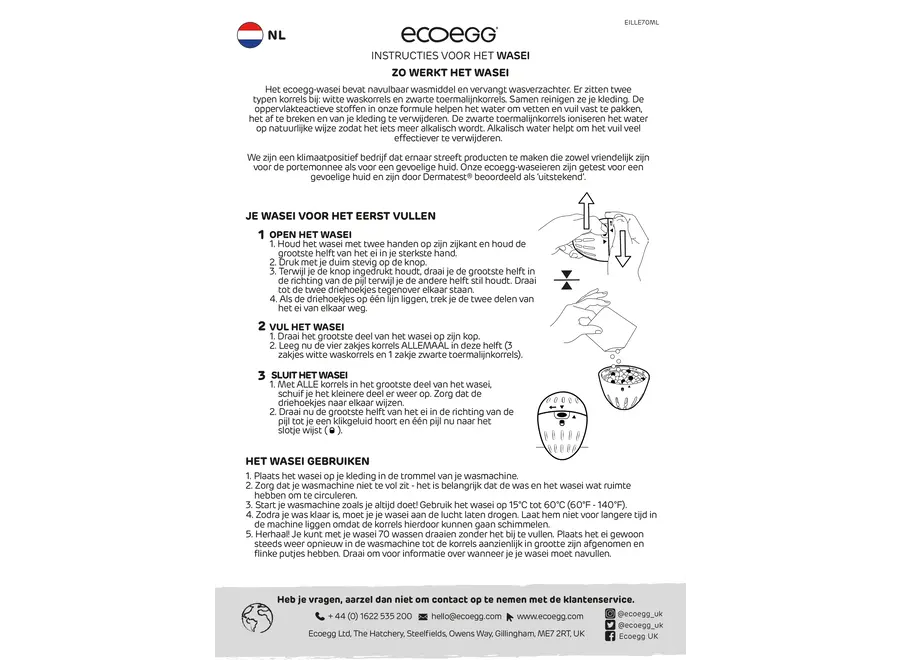 Wasei - 50 wasbeurten - navulbaar