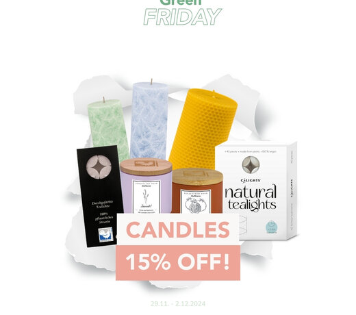 Candles 15% off