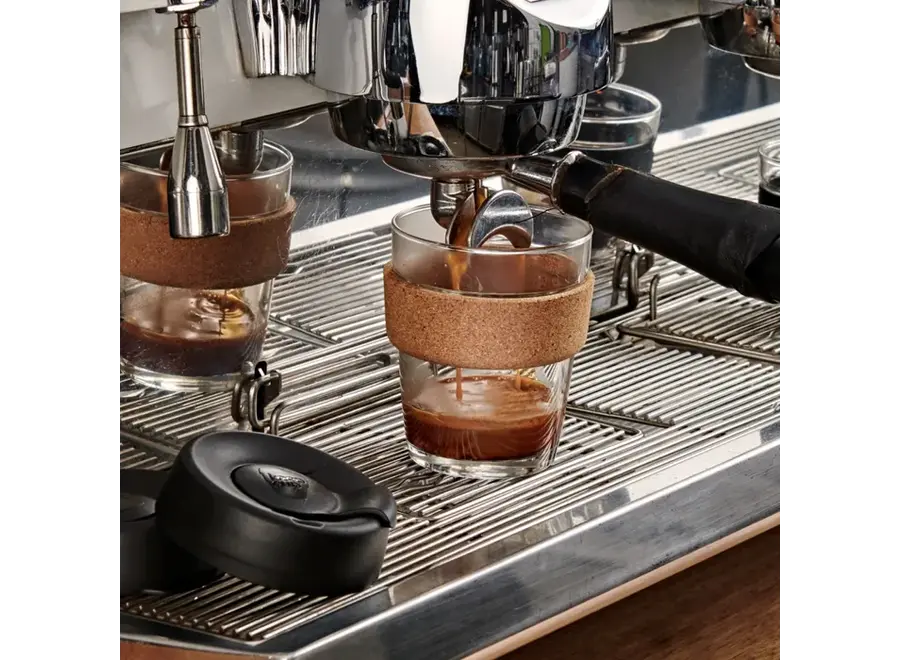 Brew Cork - herbruikbare koffiebeker - Zwart M (340 ml) - verschillende designs