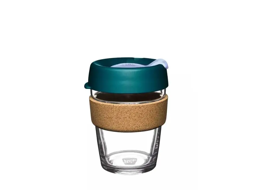 Brew Cork - herbruikbare koffiebeker - Zwart M (340 ml) - verschillende designs