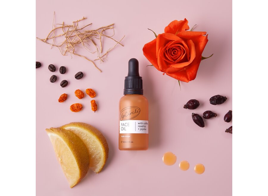 Kaffee- und Hagebutten-Gesichtsöl – 30 ml – feuchtigkeitsspendend – für alle Hauttypen geeignet