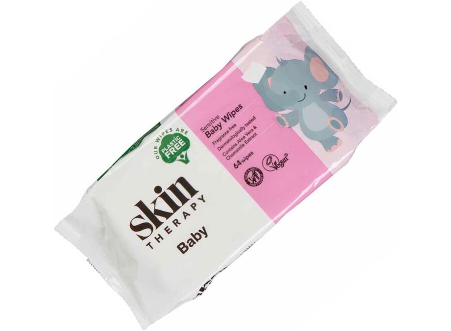 Skin Therapy Plastic-free and fragrance-free Sensitive Baby wet wipes