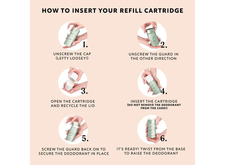 Déodorant rechargeable - Ensemble porte-déodorant et recharge - Macadamia et bergamote