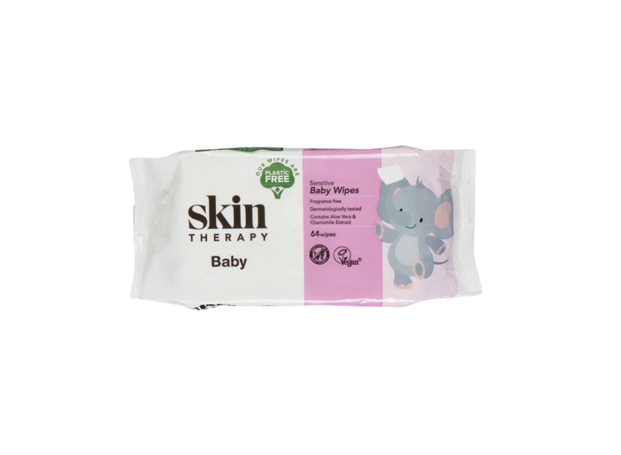 Skin Therapy Plastic-free and fragrance-free Sensitive Baby wet wipes