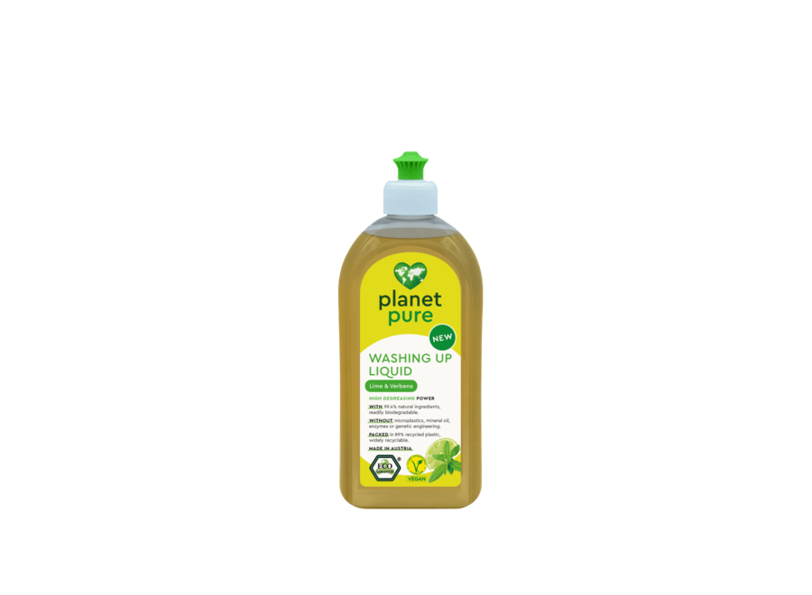 Planet Pure - Liquide vaisselle - Citron vert et verveine - 500 ml