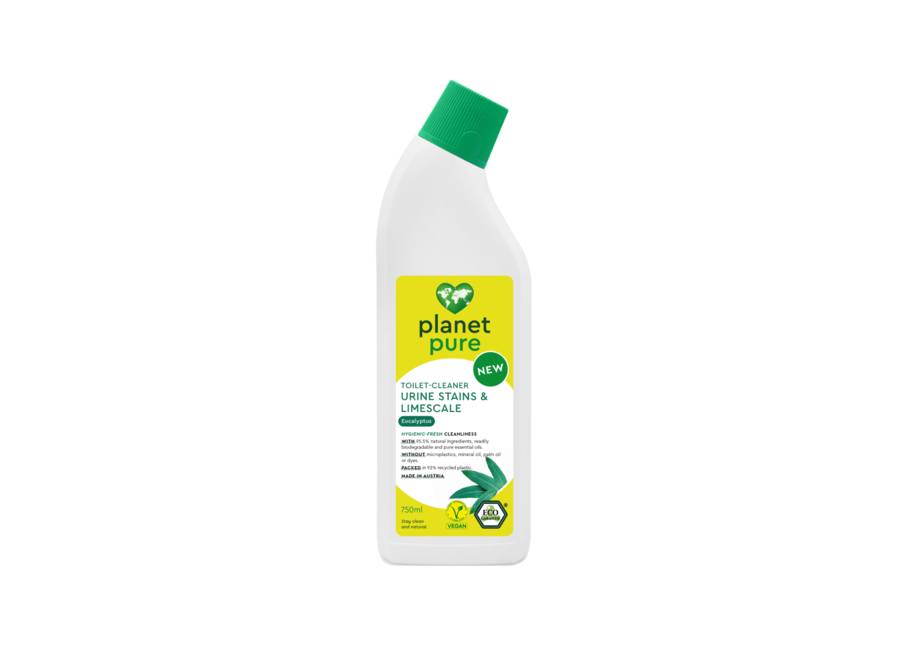 Planet Pure - Nettoyant WC contre le calcaire et les dépôts minéraux - Eucalyptus - 750 ml