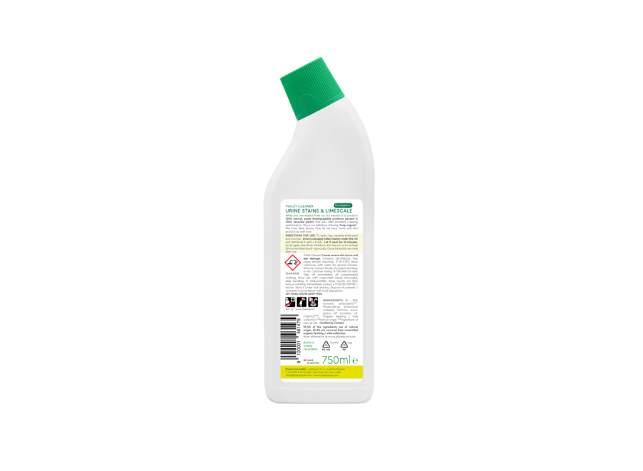 Planet Pure - Nettoyant WC contre le calcaire et les dépôts minéraux - Eucalyptus - 750 ml